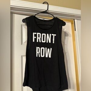 Front row tank. Size large